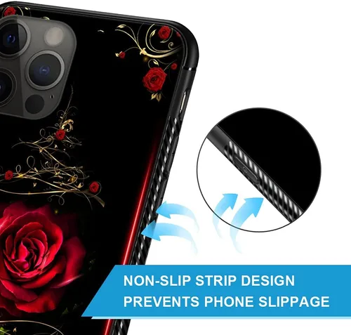 Miniatura 5 de ZHEGAILIAN Funda compatible con iPhone 11 Pro Max, diseño de patrón de policarbonato duro, funda protectora de TPU suave antideslizante para iPhone