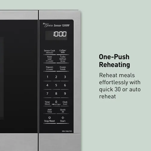 Miniatura 10 de Panasonic NN-SN67K Microondas, 1.2 pies cúbicos, acero inoxidable/plata