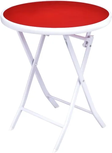 Miniatura 8 de Giantex Juego de mesa de bistró, juego de 3 piezas para patio, mesa y sillas plegables al aire libre, juego de comedor plegable para patio, juego
