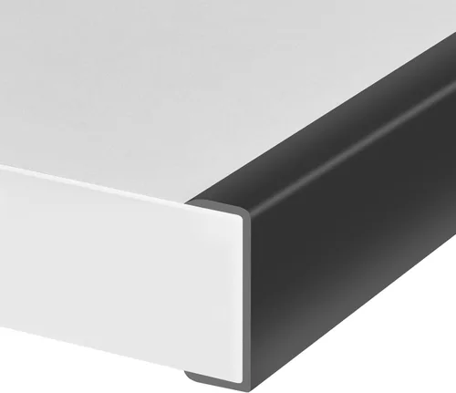 Miniatura 38 de Borde de goma protector autoadhesivo para chapa, material de etileno propileno dieno, ajuste de 1/16 pulgadas (1.6 mm), longitud 10 pies