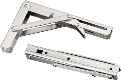 SBTRKT 2 piezas de acero inoxidable plegable soporte de mesa soporte estante banco 440.9 lbs carga pesada Repisas Flotantes Mesa plegable (Color :