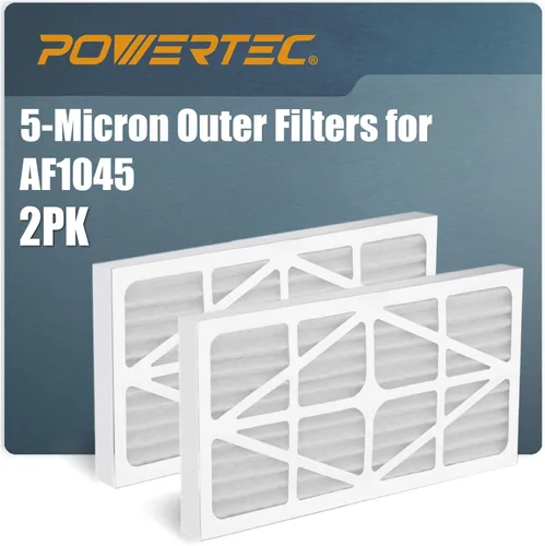 POWERTEC Filtros de aire exteriores de 5 micras para reemplazo de filtro WEN 3417 y sistemas de filtración de aire WEN 1044 1270 CFM Wood Shop
