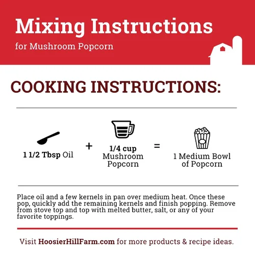Miniatura 5 de Hoosier Hill Farm Palomitas de Maíz Mushroom, 4 libras (paquete de 1)