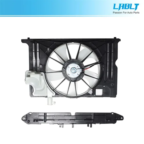Miniatura 6 de Ventilador de refrigeración del radiador 163630T020 TO3115181 1647123030 Reemplazo para Corolla 2014-2019 12V Negro