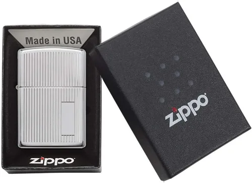 Miniatura 3 de Personalizado El Diseño Rayado de Alta Pulido Cromo ZIPPO Encendido - Grabado Gratuito - Regalo para Navidad, Halloween y Día de San Valentín