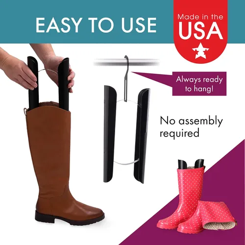 Miniatura 3 de Dial Industries, Inc. Moldeadores de botas con resorte, Negro
