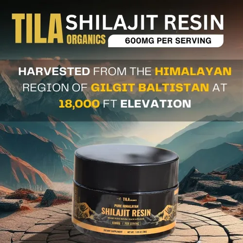 Miniatura 4 de Tila Resina pura Shilajit – Auténtico extracto del Himalaya con ácido fúlvico – para hombres y mujeres – Suplemento natural de alta resistencia