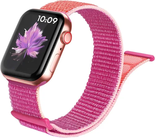 Miniatura 14 de Paquete de 15 correas deportivas de nailon compatibles con Apple Watch Band de 1.614 in 1.575 in 1.496 in 1.929 in 1.772 in 1.732 in 1.654 in