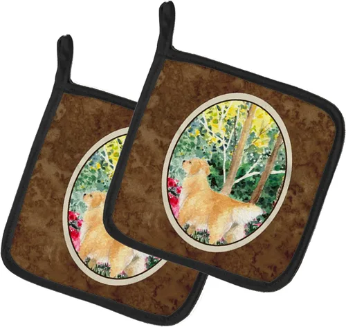Miniatura 137 de Caroline's Treasures SS8617PTHD - Juego de soportes para ollas de cocina resistentes al calor, almohadillas calientes para horno para cocinar, Husky