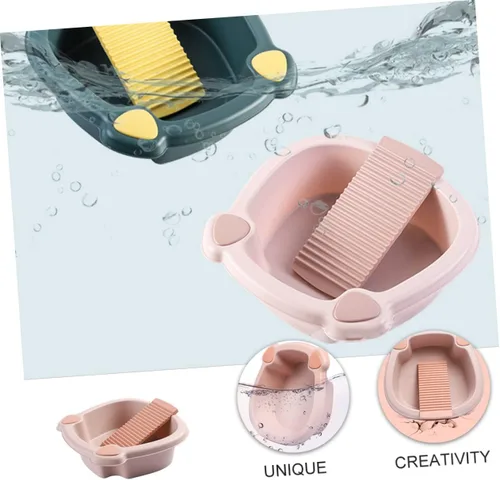 Miniatura 8 de Healeved Tabla de lavado para lavadero a mano, diseño de ahorro de espacio para dormitorio y hogar