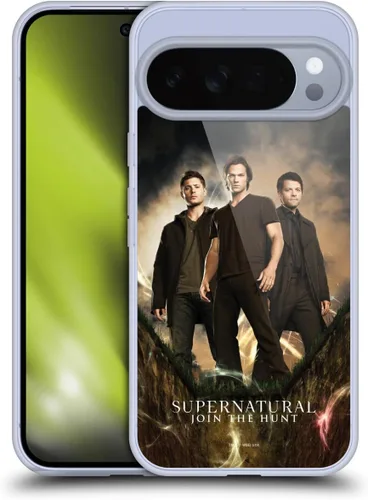 Miniatura 58 de Head Case Designs Supernatural Sam, Dean & Castiel Key Art - Funda de gel con licencia oficial [protección de grado militar] compatible con Google