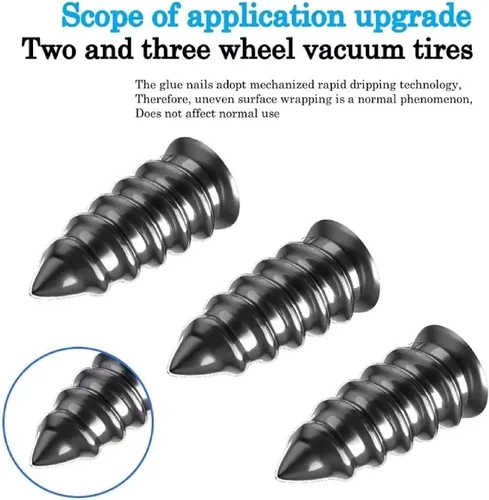 Miniatura 4 de Kit de tornillos de tapón de neumático para automóvil, SUV y camión, reparación duradera de neumáticos con destornillador, reparación permanente