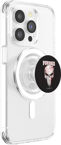 Miniatura 3 de Marvel The Punisher Skull Splattered Logo PopSockets MagSafe PopGrip para iPhone