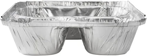 Miniatura 14 de Restaurantware Foil Lux - Recipientes de aluminio para alimentos de 23 onzas, 100 bandejas rectangulares de aluminio, tapas se venden por separado