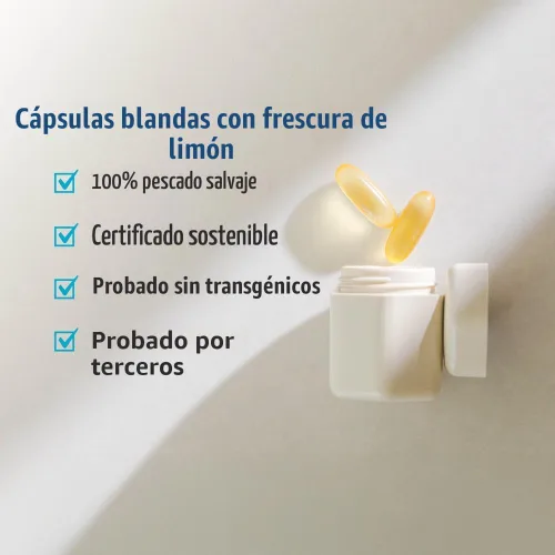 Miniatura 4 de Nordic Naturals Ultimate Omega-D3, sabor a limón, 90 geles blandos, 1280 mg de omega-3 + 1000 UI de vitamina D3, EPA y DHA, promueve la salud