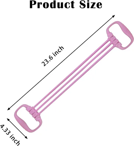 Miniatura 4 de Resistance Bands with Handles for Women 15-90LBS-6 Tube Adjustable Silicone Exercise Bands Set for Arm Back Exercise, Stretch Bands for Yoga