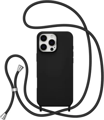Miniatura 38 de ZTOFERA Funda Crossbody para iPhone 15 Pro con Correa de Cordón Ajustable, Funda Suave de Silicona Líquida para iPhone 15 Pro 6.1 pulgadas - Rosa
