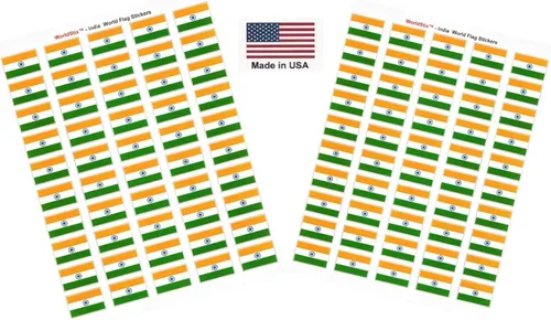 Miniatura 194 de 100 calcomanías de la bandera de Alaska; 1.5" x 1" hechas en Estados Unidos, calcomanías autoadhesivas de la bandera del estado para álbumes