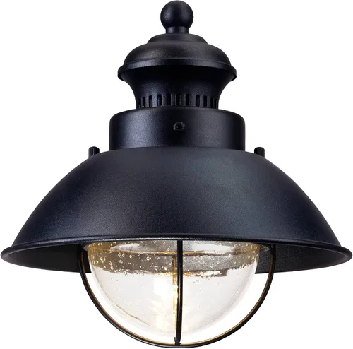 Miniatura 9 de John Timberland Fordham Farmhouse - Lámpara de pared industrial rústica para exteriores, de metal negro, 8 pulgadas, aplique de vidrio semillero