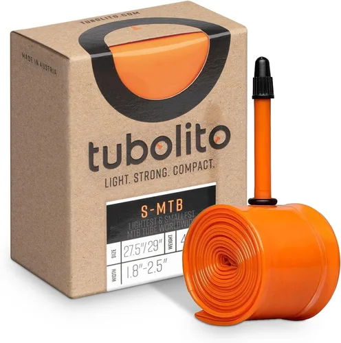Tubolito S-MTB 26" y 27.5"/29" x 1.8-2.5", 1.654 in Presta Valve | Tubo de bicicleta de montaña más ligero y pequeño | Repuesto perfecto para