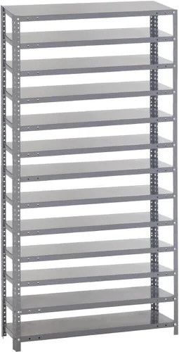 Miniatura 236 de Quantum QSBU-245BK Heavy Duty Shelving Unit with (7) Shelves and (24) QUS245 Black Bins for Garage Warehouse Storage Distribution 400 lb Load
