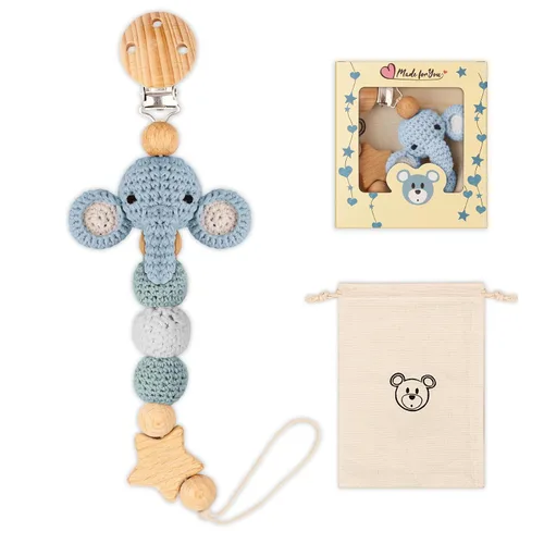 Clip para chupete, lindo clip para chupete de animales para niños y niñas, la mayoría de los chupetes, mordedores de bebé, baby shower y artículos