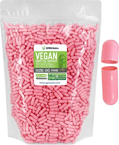 Miniatura 40 de XPRS Nutra Cápsulas vacías de tamaño 00 – 100 cápsulas veganas vacías – Pastillas vacías vegetarianas – Relleno de cápsulas vegetales DIY