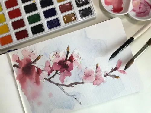 Miniatura 6 de Diario de acuarela, 3.5 x 5.5 pulgadas, 140 libras, 300 GSM, papel de algodón tumuarta para prensar en frío, 24 hojas, 48 páginas, cuadernos de Gris
