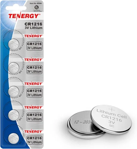 Miniatura 10 de Tenergy Batería de botón de litio CR1216 de 3 V, para relojes, mini luces LED, termómetros de frente, 10