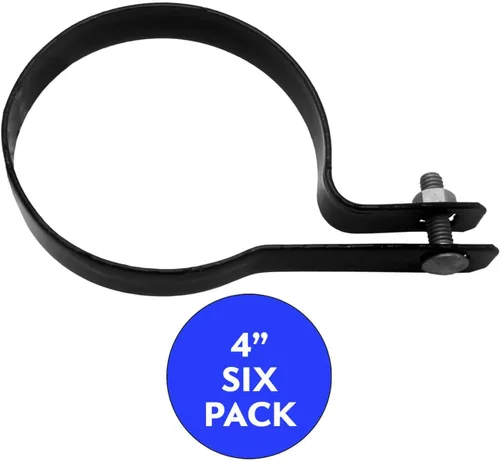 Miniatura 2 de Jake Sales Banda de tensión de 4 pulgadas para valla de eslabones de cadena – Uso para poste de 4 pulgadas de diámetro exterior – Banda de tensión