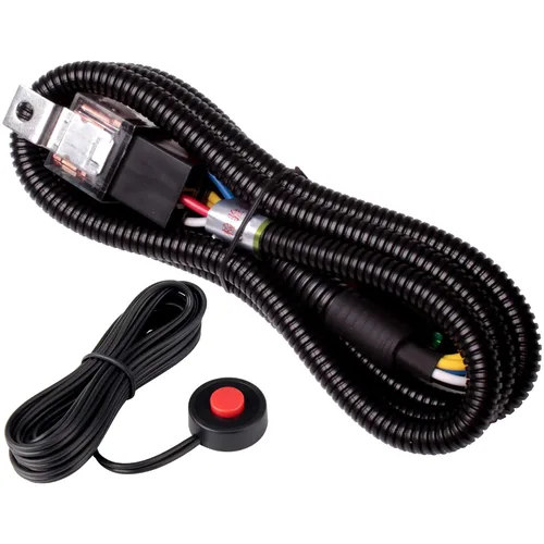 Miniatura 9 de FARBIN Botón de Presión de Bocina con Conector Rápido, Interruptor Momentáneo con 3 Metros de Cable, Interruptor de Botón Redondo con Tapa Roja
