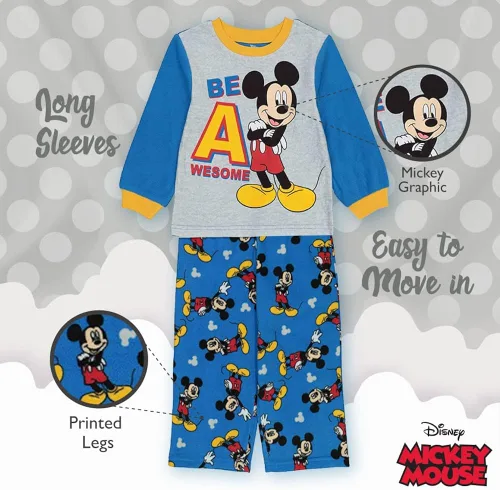 Miniatura 4 de Disney Lightyear - Conjunto de pijama de 2 piezas de 2 piezas con diseño de Mickey Mouse para niños mouse divertido