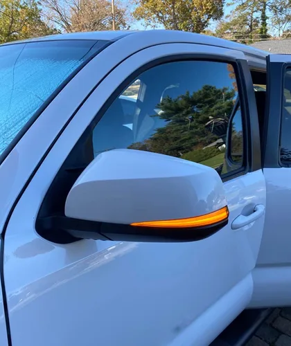 Miniatura 2 de HIGH FLYING Accesorios de coche - Espejos laterales LED, indicador de luces intermitentes dinámicas secuenciales, par para Toyota Tacoma 2016-2023
