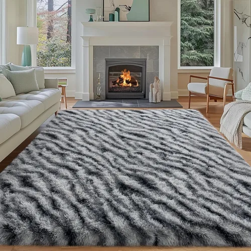 Miniatura 104 de Dssimo - Alfombra superesponjosa para la habitación, alfombra de área moderna, pequeña, suave y acogedora de felpa para niños, niñas y adolescentes