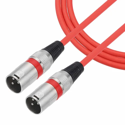 Miniatura 12 de MECCANIXITY Cable de micrófono XLR macho a macho de 2 pies y 3 pines, adaptador profesional de audio XLR, cables de micrófono para sistemas PA