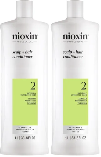 Miniatura 12 de Nioxin System 2 - Acondicionador de cuero cabelludo + engrosamiento del cabello para cabello natural con adelgazamiento progresado Aumenta