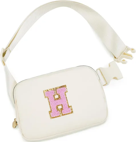 Miniatura 126 de Bolsa de cinturón para niñas y mujeres, bolsas cruzadas, riñonera, riñonera personalizada, Negro, Small