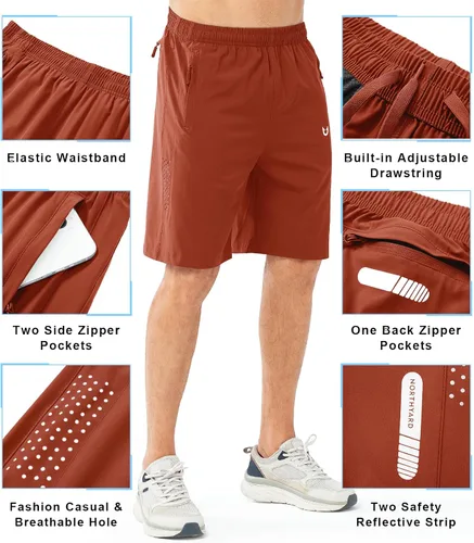 Miniatura 189 de NORTHYARD - Pantalones cortos deportivos para correr para hombres, ligeros, de secado rápido, 7, 5 o 9 pulgadas, para senderismo, deportes, gimnasio