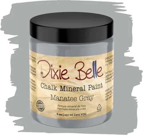 Miniatura 73 de Dixie Belle Paint Company - Pintura con acabado de tiza para muebles, color negro (Caviar), 1 galón, 128 fl oz, pintura mineral color rosa intenso