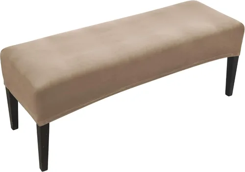 Miniatura 7 de FORCHEER Funda para Banco de Comedor de Tela de Cuero Sintético Innovadora Funda Deslizable para Banco para Sala de Estar Lavable Funda para Otomán