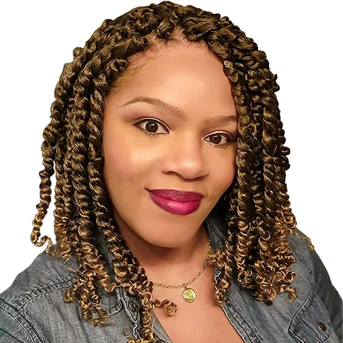 Miniatura 62 de BOHOBABE Cabello de Ganchillo Pre-retorcido Passion Twist de 14 Pulgadas Cabello Corto Ombré Gris Pre-enrollado de Ganchillo Passion Twist para Gris