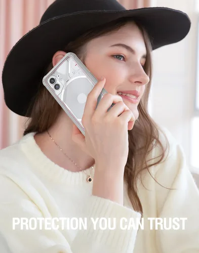 Miniatura 7 de Poetic Guardian - Funda compatible con Nothing Phone 2 de 6.7 pulgadas [prueba de caídas de grado militar de 20 pies], funda híbrida de cuerpo Rosa