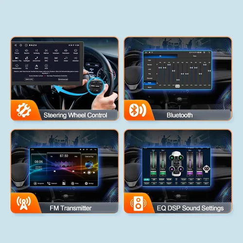 Miniatura 7 de Radio estéreo de coche de 9.7 pulgadas para Ford F150 2009-2014, pantalla táctil Android 13, unidad principal de navegación GPS con 4 GB de RAM + 64