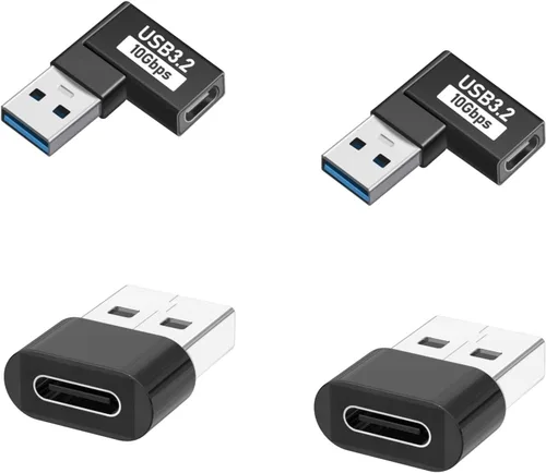 Adaptador USB a USB C, adaptador USBC hembra a A macho de cargador de automóvil, convertidor OTG de enchufe USB-C para iPhone 16, 15, 14, 13 Plus