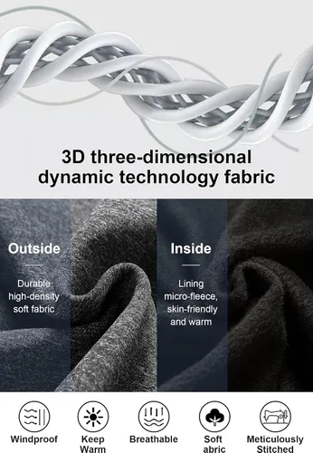 Miniatura 5 de Chrisuno Sudadera con capucha de forro polar suave para hombre, sudadera con capucha y cremallera