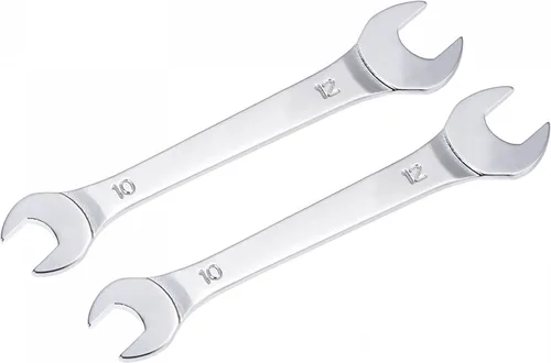 Miniatura 20 de uxcell Llave fina de extremo abierto, 0.315 in x 0.394 in, espejo métrico, acero de alto carbono, para mantenimiento doméstico y reparaciones