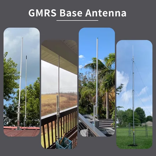 Miniatura 2 de UAYESOK Antena base GMRS de fibra de vidrio (462-467 MHZ), 7.2dBi de alta ganancia UHF GMRS repetidor de señal amplificador de señal para estación