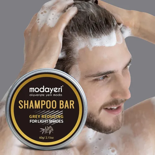 Miniatura 6 de Grey Hair Restoring Solid Shampoo Bar - Carbón de bambú Tratamiento especial para oscurecer naturalmente el cabello gris y blanco, 2.15 onzas