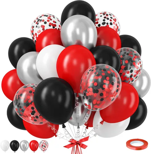 Miniatura 29 de Globos de látex blanco dorado rosa claro, 35 piezas