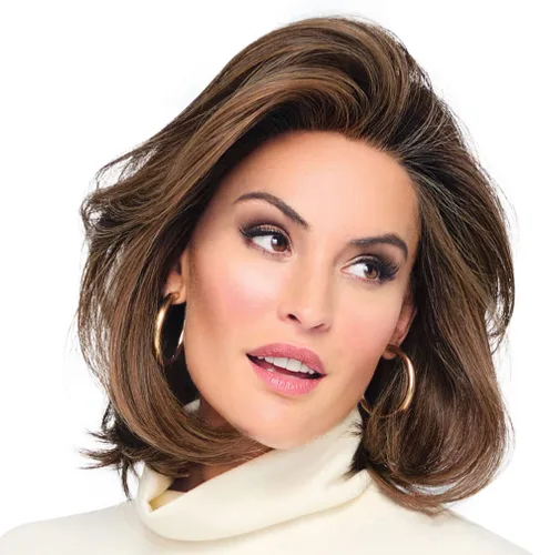 Miniatura 37 de Raquel Welch Flying Solo - Peluca de página para niño, 100% atada a mano por ropa de pelo, gorra pequeña promedio, RL4/10SS Iced Java Java helado